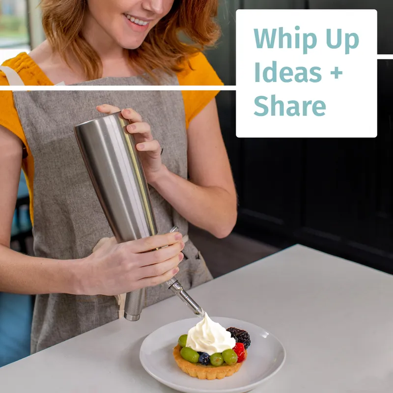 Otis Classic Whipped Cream Dispenser 500ml Stainless Steel with 3 Nozzles — image 6