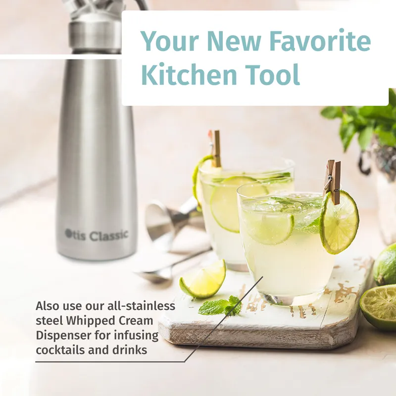 Otis Classic Whipped Cream Dispenser 500ml Stainless Steel with 3 Nozzles — image 7